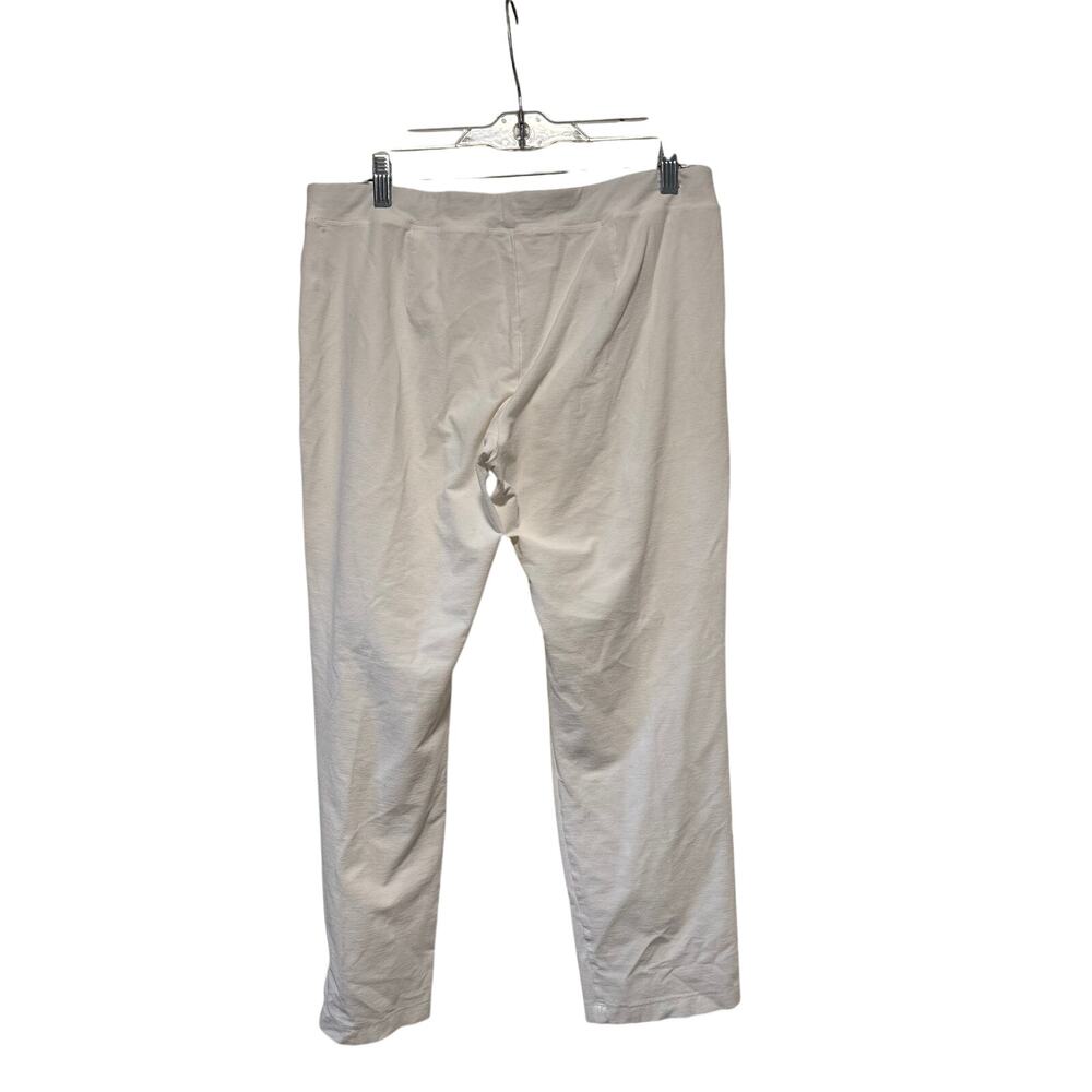Eileen Fisher Women's White Stretch Pull-On Slim Pants Size M - Picture 7 of 8